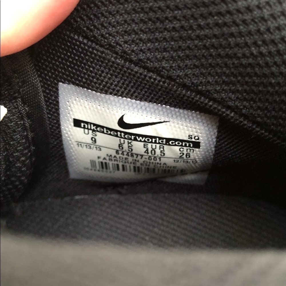 Nike Women's Black Wedge High-Top Sneakers - Picture 6 of 8